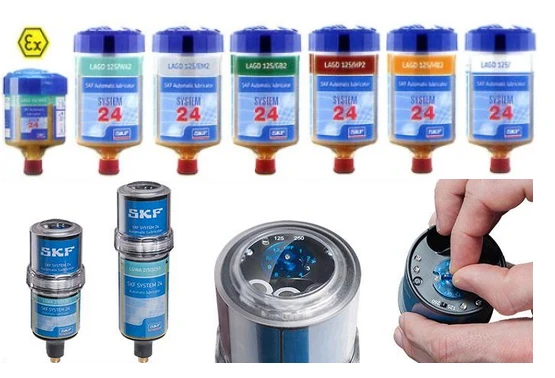 Sistem 24 lubrificatoare monopunct de la SKF